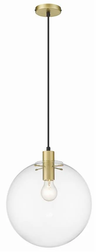 Große Goldglas-Pendelleuchte PUERTO E27 50W Light Prestige LP-004/1P L GD