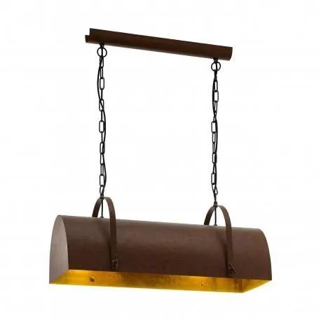 Hängelampe DEERHURST braun 2x E27 60W 49687 EGLO
