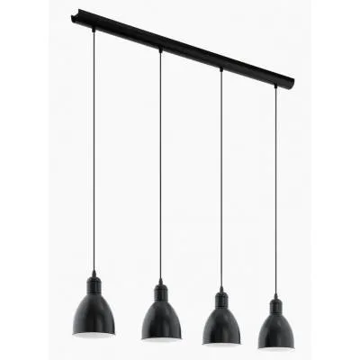 Hängelampe PRIDDY schwarz 4x E27 60W 49466 EGLO