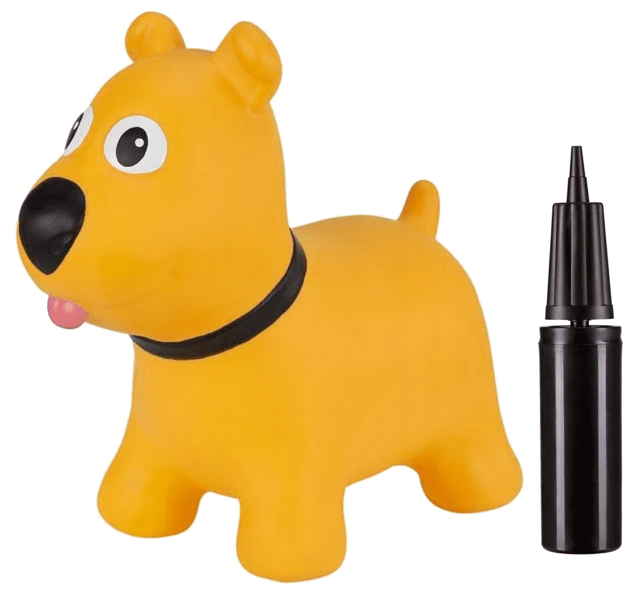 Hoppimals Springender Hund Gelb