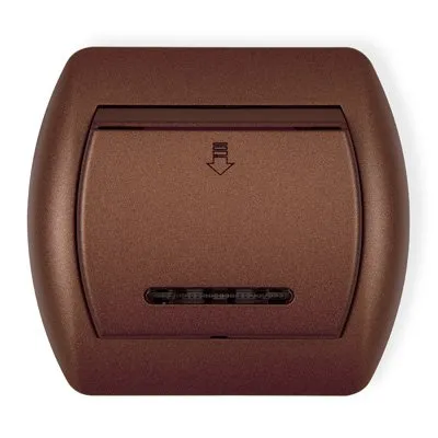 Hotelschalter braun metallic IP20, 16A, 230V~  50Hz (Serie/Kategorie: TREND) 9SH-1