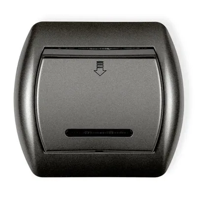 Hotelschalter graphit IP20, 16A, 230V~  50Hz (Serie/Kategorie: TREND) 11SH-1