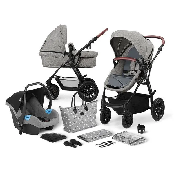 Kinderkraft XMOOV Multifunktionskinderwagen 3in1 Grau