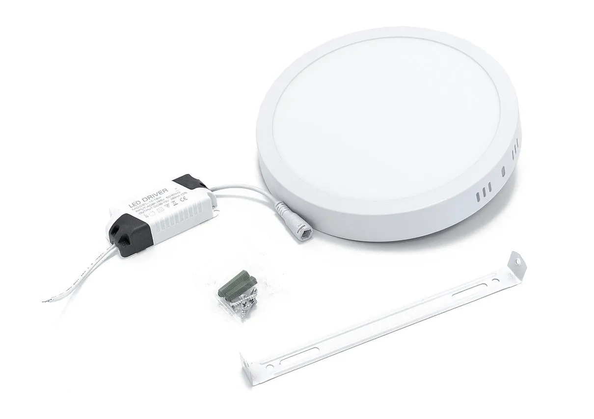 LED-Anbauplatte Gerrit 18W 3000K rund Bowi