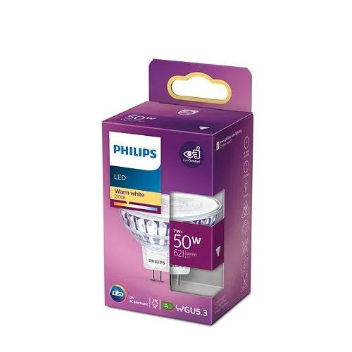 LED-Lampe MR16 GU5.3 7W 2700K 621lm 12V Philips