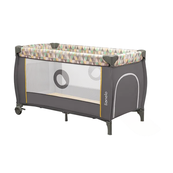 Lionelo Sven Plus Babyreisebett Yellow Scandi
