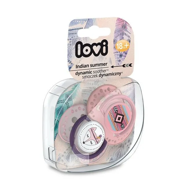 Lovi Dynamic Schnuller 18m+ Silikonschnuller 2tlg. 22/876 Sommermädchen