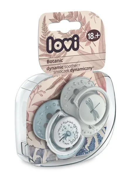 Lovi Dynamischer Schnuller 18m+ Silikonschnuller 2Stk. 22/875 Botanischer Junge
