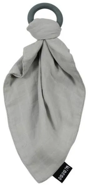 MINENE Beißring aus Silikon Hellgrau