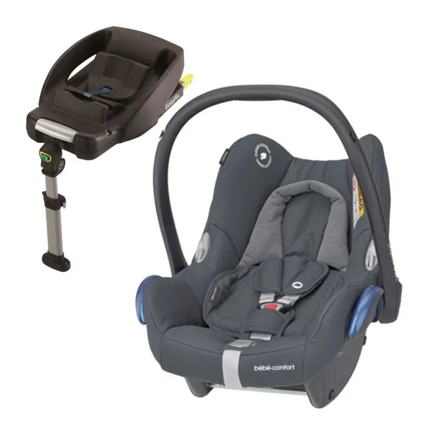 Maxi-Cosi Cabriofix 0-13kg Autositz + FamilyFix Basis Essential Grey