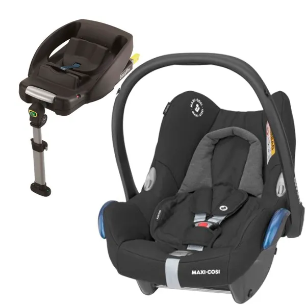 Maxi-Cosi Cabriofix 0-13kg Autositz + FamilyFix Basis Essential Schwarz
