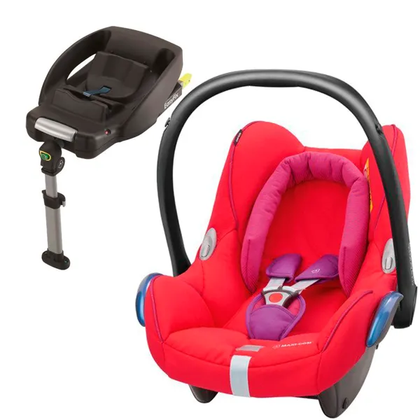 Maxi-Cosi Cabriofix 0-13kg Red Orchid Autositz + FamilyFix Basis