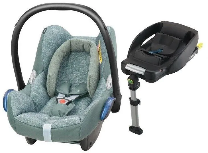 Maxi-Cosi Cabriofix Autositz 0-13kg + FamilyFix Basis Nomad Grün