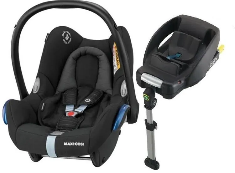 Maxi-Cosi Cabriofix Autositz 0-13kg + FamilyFix Basis Scribble Schwarz