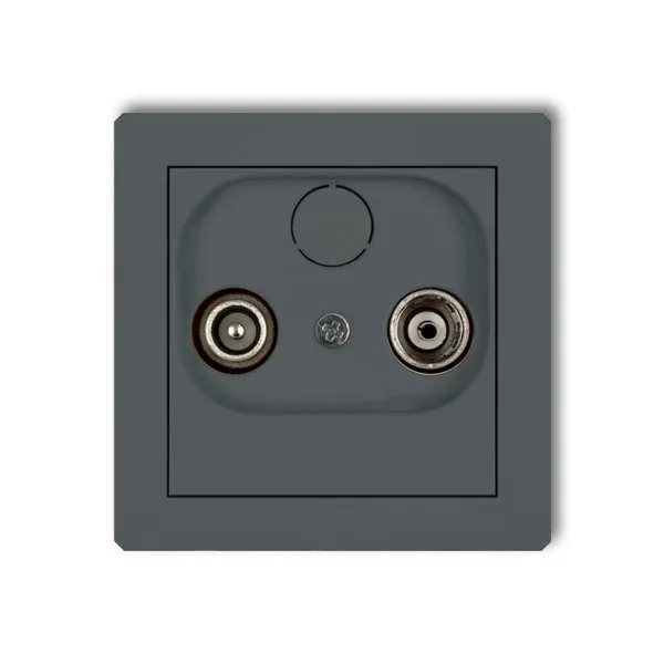 Mechanismus der Teilnehmeranschlussdose RTV-Endanschluss 2dB graphit matt 28DG2K