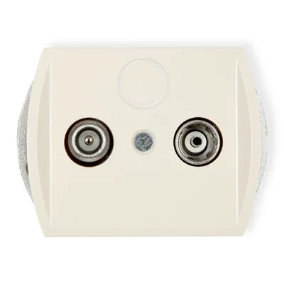 Mechanismus des Teilnehmeranschlusses RTV-Endanschluss 6dB beige 1G6K