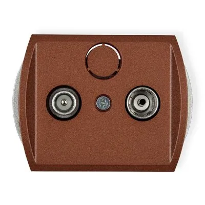 Mechanismus des Teilnehmeranschlusses RTV-Endanschluss 6dB braun 9G6K