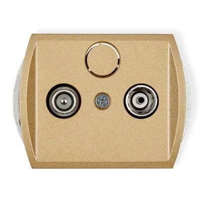 Mechanismus des Teilnehmeranschlusses RTV-Endanschluss 6dB gold 8G6K