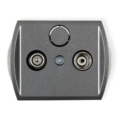 Mechanismus des Teilnehmeranschlusses RTV-Endanschluss 6dB graphit 11G6K