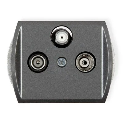 Mechanismus des Teilnehmeranschlusses RTV SAT Anschluss Durchgang 10 dB graphit 11GSP