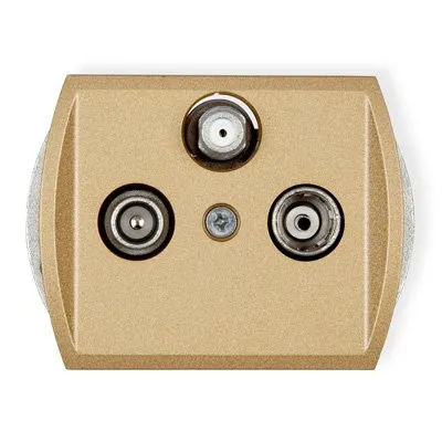 Mechanismus des Teilnehmeranschlusses RTV SAT Endanschluss, 1,5 dB gold 8GS