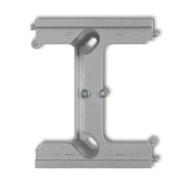 Modul zur Erweiterung der Aufputzdose, faltbar auf mehrere DECO- und MINI-Rahmen silber 7DPU-2