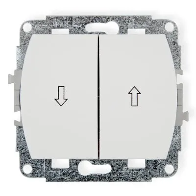 NO-Schalter für Rollläden weiß IP20, 10AX 250V~ (Serie/Kategorie: TREND) WP-8
