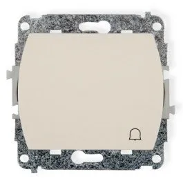 NO-Schalter hinterleuchtet Klingel beige IP20, 10AX 250V~ (Serie/Kategorie: TREND) 1WP-4L