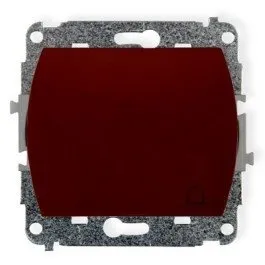 NO-Schalter hinterleuchtet Klingel braun IP20, 10AX 250V~ (Serie/Kategorie: TREND) 4WP-4L