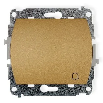 NO-Schalter hinterleuchtet Klingel gold metallic IP20, 10AX 250V~ (Serie/Kategorie: TREND) 8WP-4L