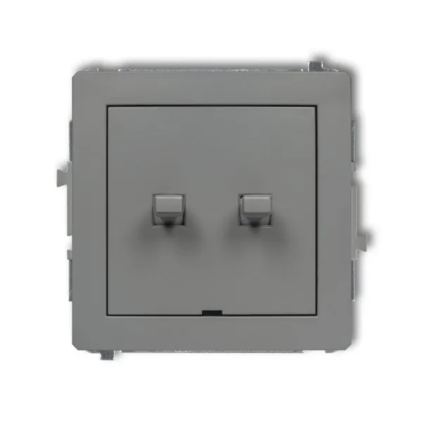 NO-Schaltmechanismus für Rollläden im amerikanischen Stil grau matt 27DWPUS-8