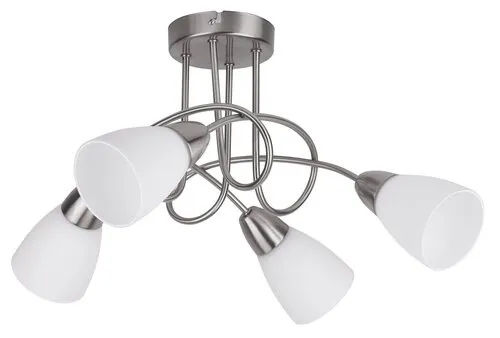 POLLA Deckenleuchte chrom, weiß 4x E14 40W IP20 Rabalux