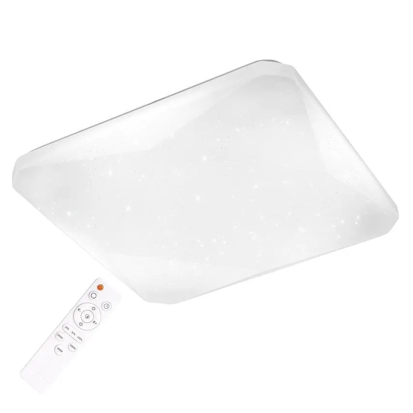 Plafond KASTOR weiß LED SMD 36W 2700-6500K 4320lm 43cm gesteuert durch Fernbedienung 312747 Polux