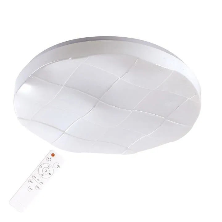 Plafond POLARIS weiß LED SMD 48W/2x 24W 2700-6500K 2880lm 38cm ferngesteuert 312709 Polux