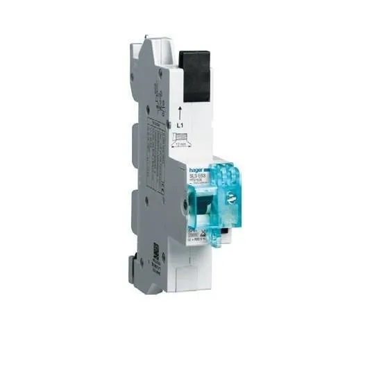 SLS Schalter 1 polig Cs-Charakteristik 50A für Sammelschiene QuickConnect L3 Hager HTS150C3