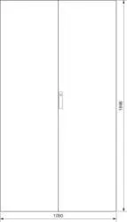 Stahlblechtüre ASV mit Verschluss IP41 1100x2000 Hager FZ234XG