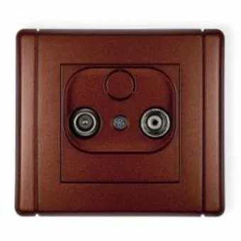 Teilnehmeranschluss RTV-EndAnschluss Durchgang 12dB braun 9FG12P