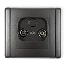 Teilnehmeranschluss RTV-EndAnschluss Durchgang 9dB graphit 11FG9P