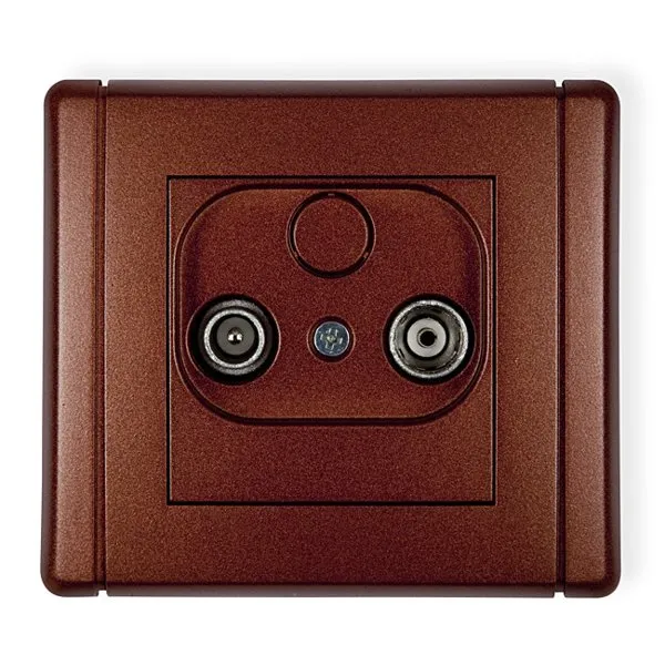 Teilnehmeranschluss RTV-Endanschluss 2dB braun 9FG2K