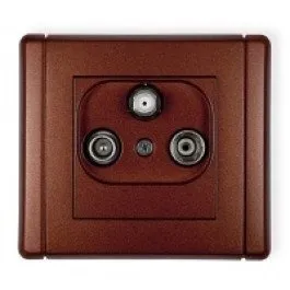 Teilnehmeranschluss RTV SAT Anschluss Multimedia-Endanschluss (Internet) braun 9FGM