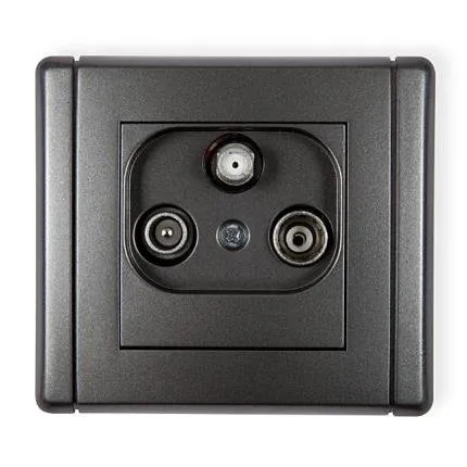 Teilnehmeranschluss RTV SAT Anschluss Multimedia-Endanschluss (Internet) graphit 11FGM