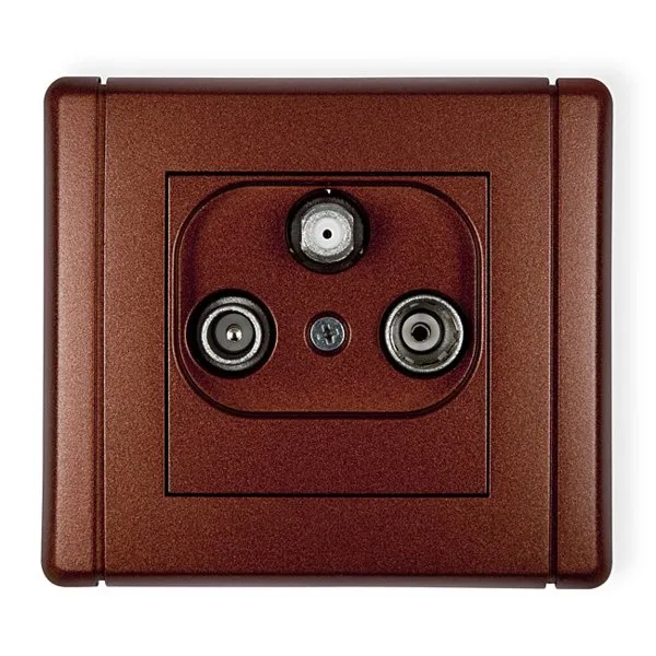 Teilnehmeranschluss RTV SAT Endanschluss 1,5dB braun 9FGS