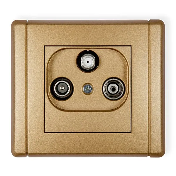 Teilnehmeranschluss RTV SAT Endanschluss 1,5dB gold 8FGS