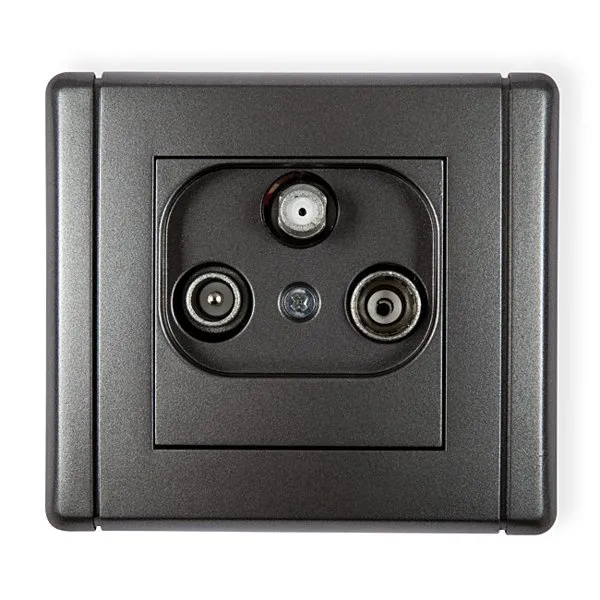 Teilnehmeranschluss RTV SAT Endanschluss 1,5dB graphit 11FGS