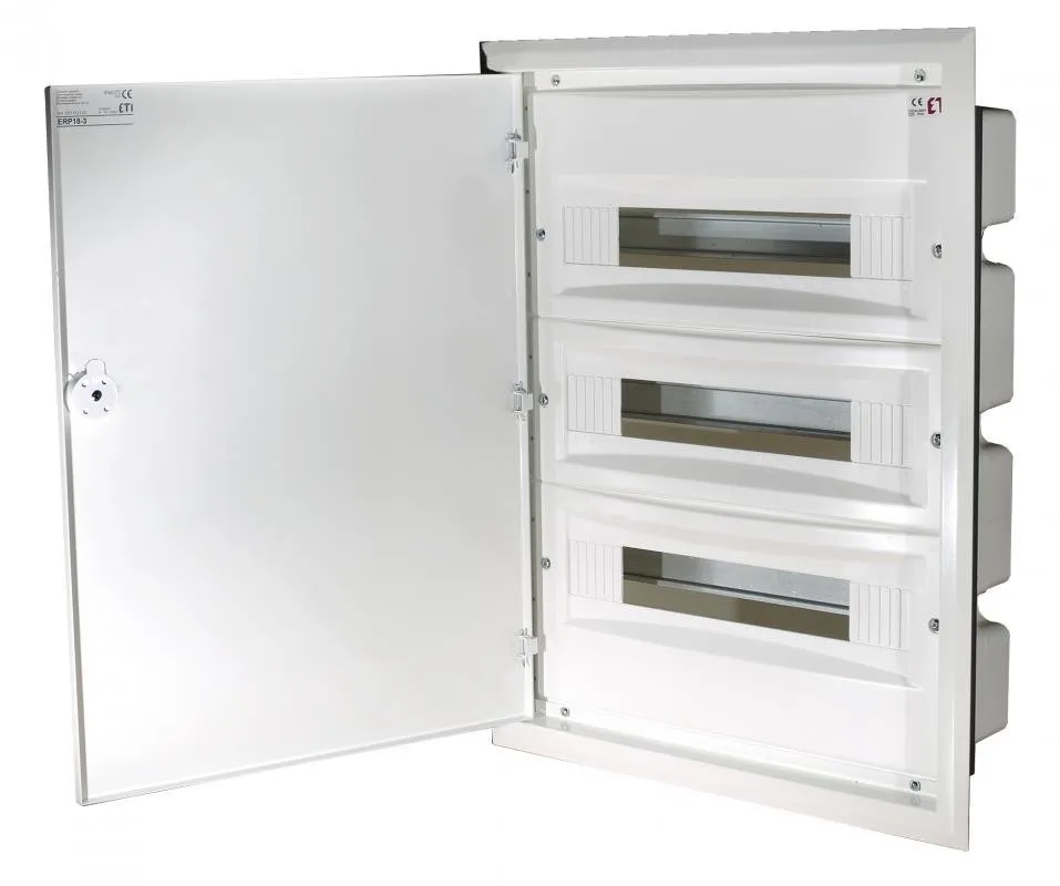 Unterputz-Schaltanlage mit 3 Reihen und 18 Modulen 001101212 ETI