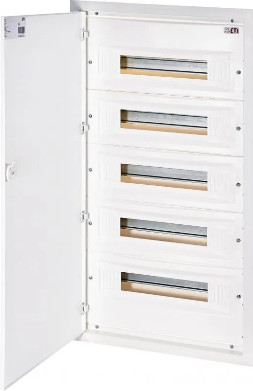 Unterputz-Schaltanlage mit 5 Reihen und 18 Modulen 001101216 ETI