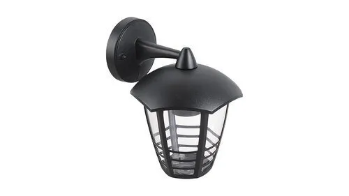 Wandleuchte MARSEILLE schwarz, transparent E27 60W IP44 Rabalux