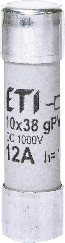 Zylindrischer PV-Sicherungseinsatz - CH10x38 gPV 10A/1000V DC UL 002625106 ETI