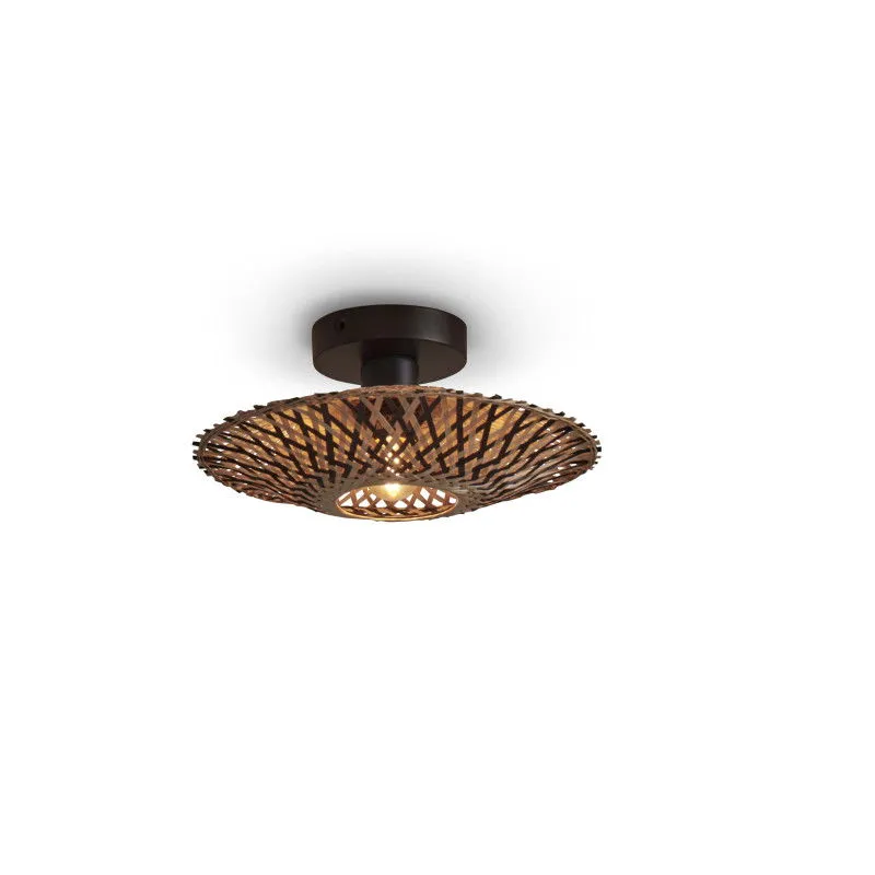 Good & Mojo Kalimantan Decke Hängeleuchte Lampe ø 30cm Schwarz Natur Esszimmer B-Ware