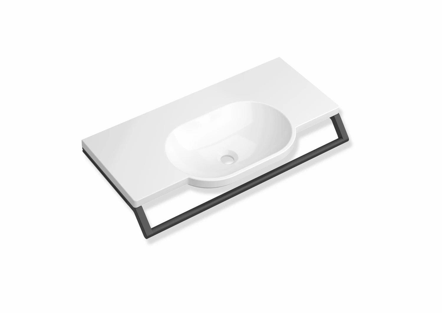 HEWI Waschbecken in Schwarz tiefmatt